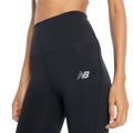 New balance sport high rise leggings 25 women's sports pants - black-0