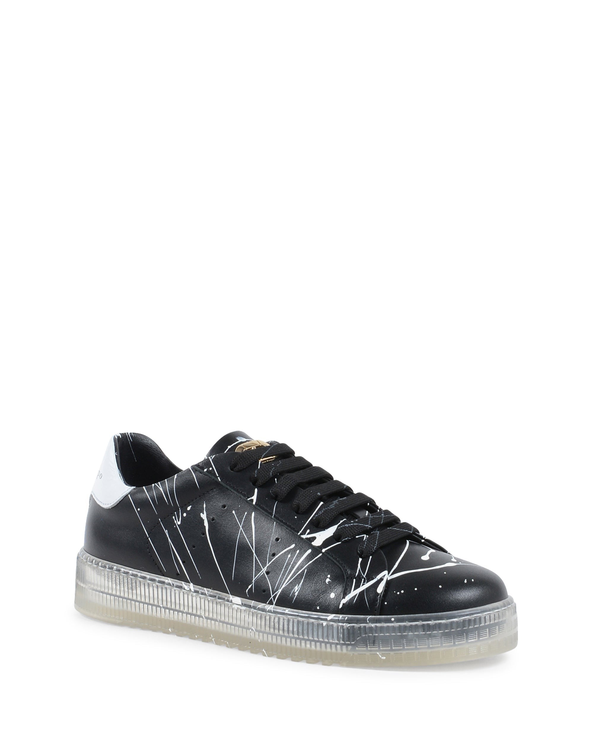 Splatter Sneaker - Black White