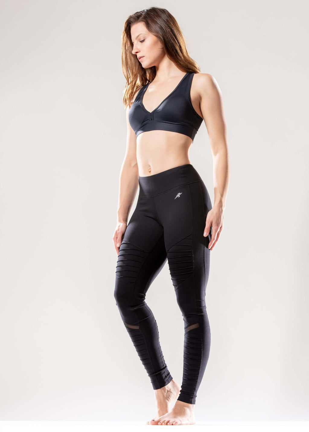 KrissFit  Low-Waisted Ribbed Leggings
