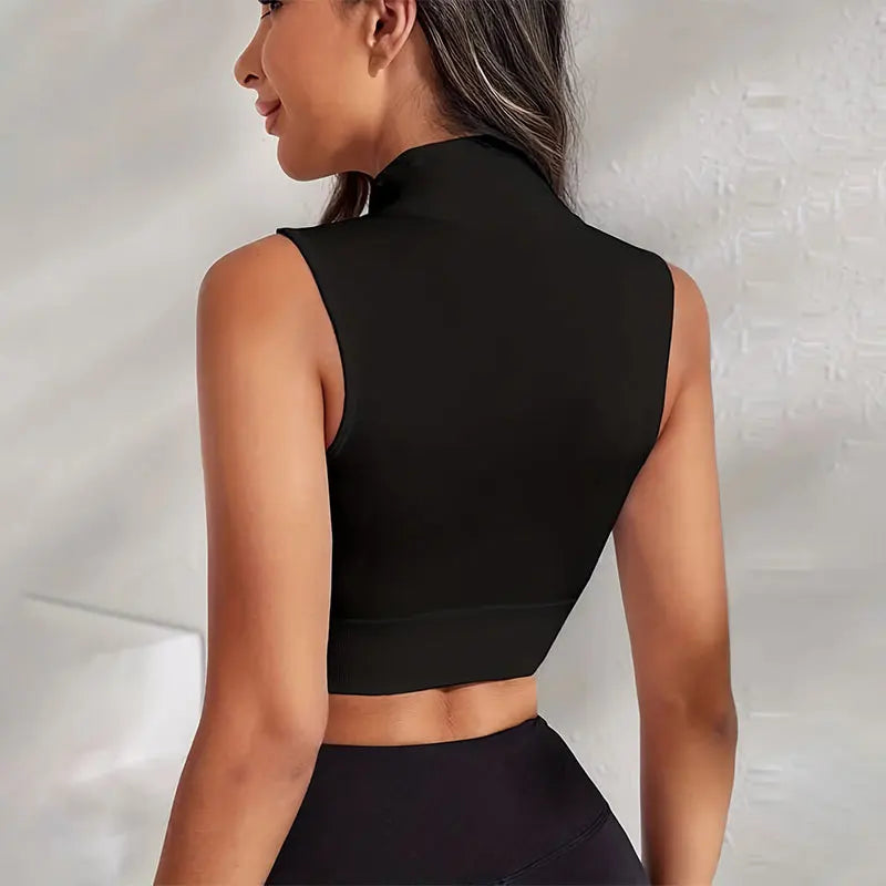 KrissFit  Zipper Bra Top