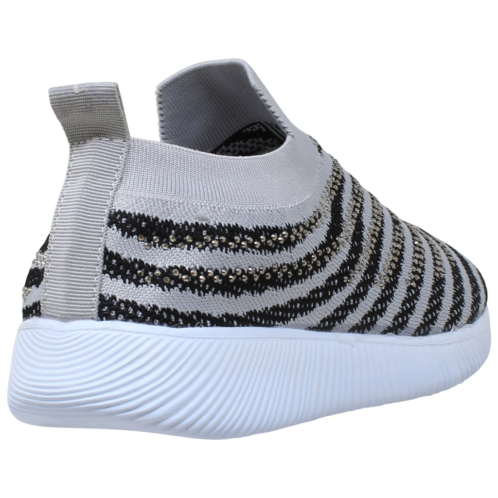 SOBEYO  Strips Accent Gray Sneakers