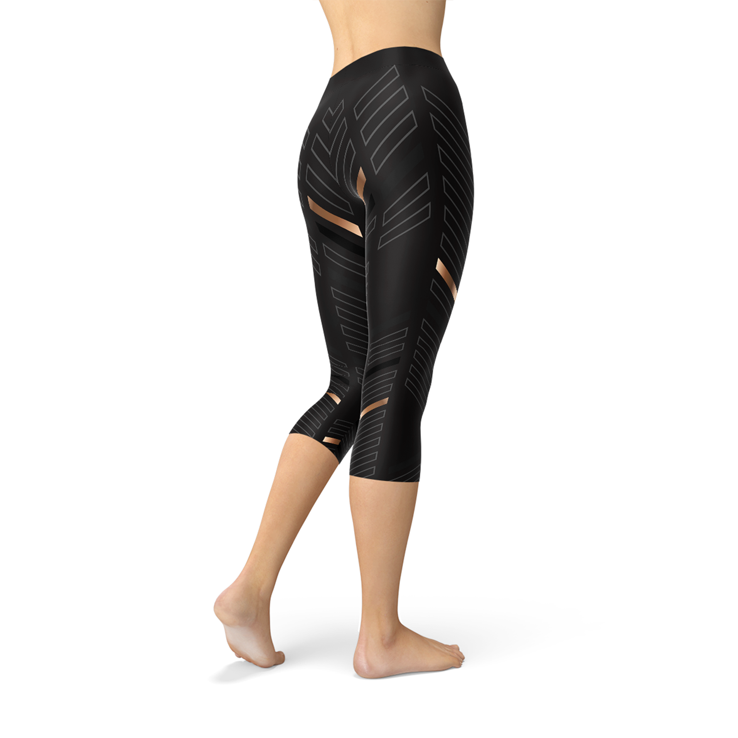 KrissFit Black Capri Leggings