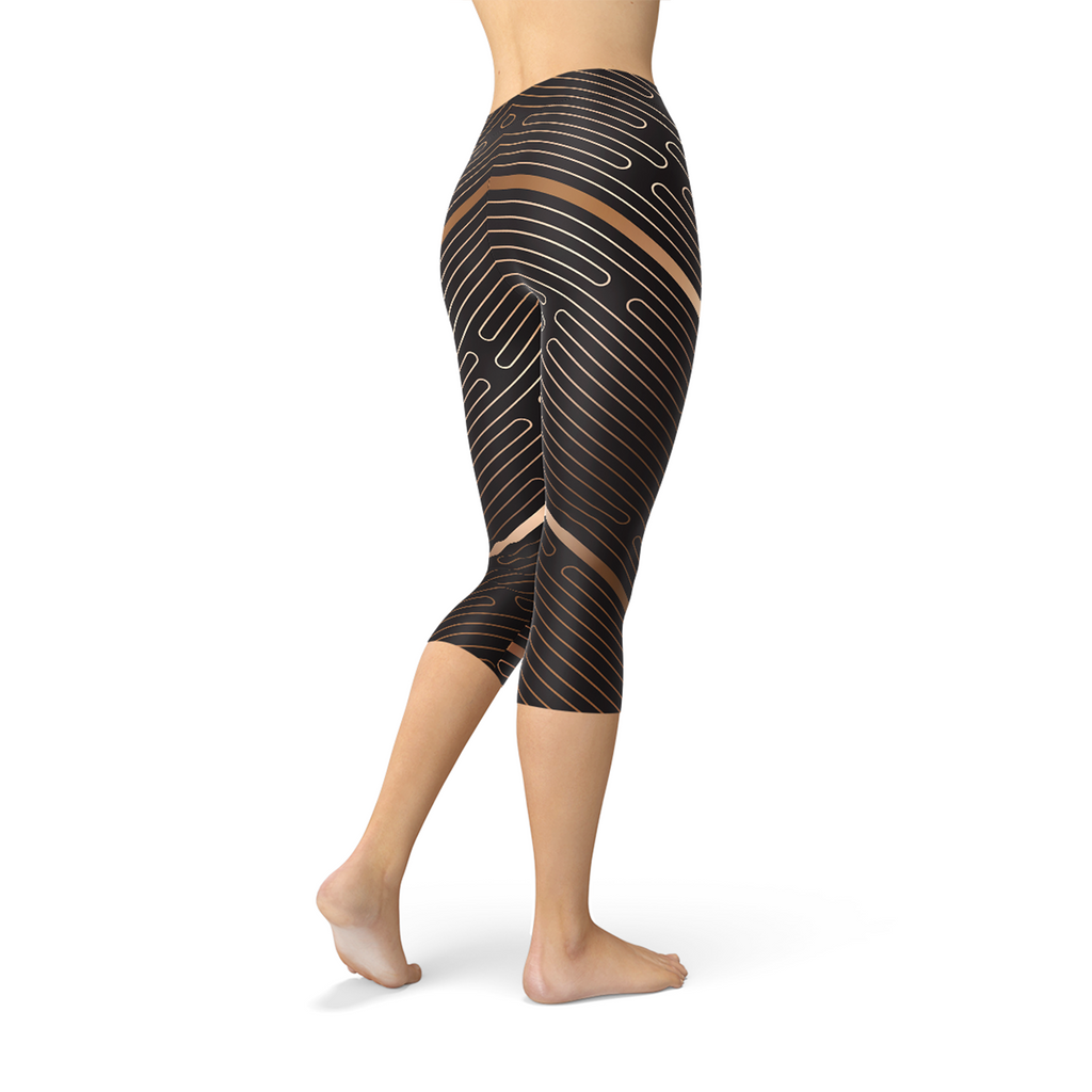 KrissFit Brown Capri Leggings