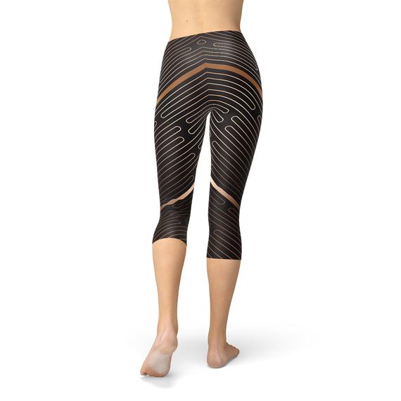 KrissFit Brown Capri Leggings
