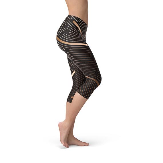 KrissFit Brown Capri Leggings