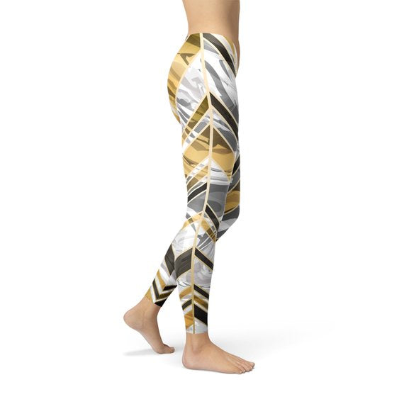 KrissFit Gold Lines Leggings