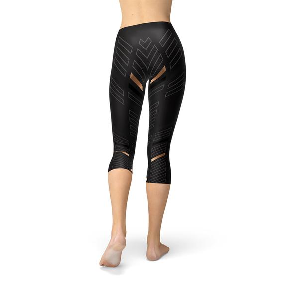 KrissFit Black Capri Leggings